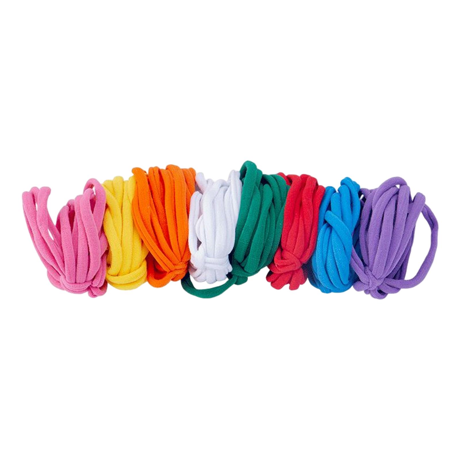 Weaving Loom Loops Elastic Potholder Loops for Beginners DIY Crafts Supplies 8 Colors 96pcs, Size: As Describe